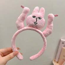 Băng đô hoạt hình thỏ hồng dễ thương mới, vòng tóc vui nhộn, trang trí trán, polyester, phụ kiện Halloween màu hồng cho mọi mùa - Nhiều màu - Xem 10