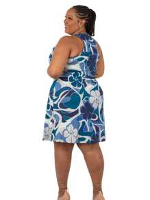 Plus Size Dresses - Orange - View 4