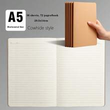 Cuaderno de papel blanco con tapa, encuadernación con hilo de coser, disponible para estudiantes en paquetes de 20 piezas / 10 piezas / 5 piezas, con páginas rayadas / cuadriculadas / en blanco. - Multicolor - Ver 12