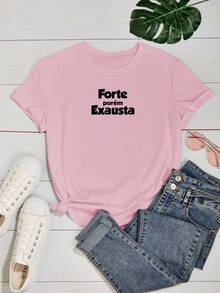 Women T-Shirts - Màu Hồng baby - Xem 2