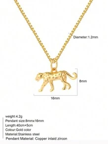 1pc Heart-Shaped Demon Eye, Star & Sun, Turtle, Bee, Conch Shaped Golden Pendant Necklace, Ocean Theme Stainless Steel Women's Jewelry - Yellow Gold - View 25