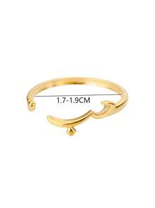 1PC Stainless Steel Arabic Love Statement Rings For Women Open Adjustable Gold Color Language Arabic Ring Wedding Jewelry Gift - 1 - View 6