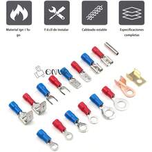 Terminales Aisladas Conectores Para Cable Eléctrico 678pcs Cumple con todos los estándares eléctricos, perfecto para aplicaciones domésticas y automotrices. Ya sea que esté trabajando en su cable automotriz, hogar o proyecto científico, nuestro conector de crimpado de aislamiento eléctrico garantizará que todo se una correctamente - Multicolor - Ver 3