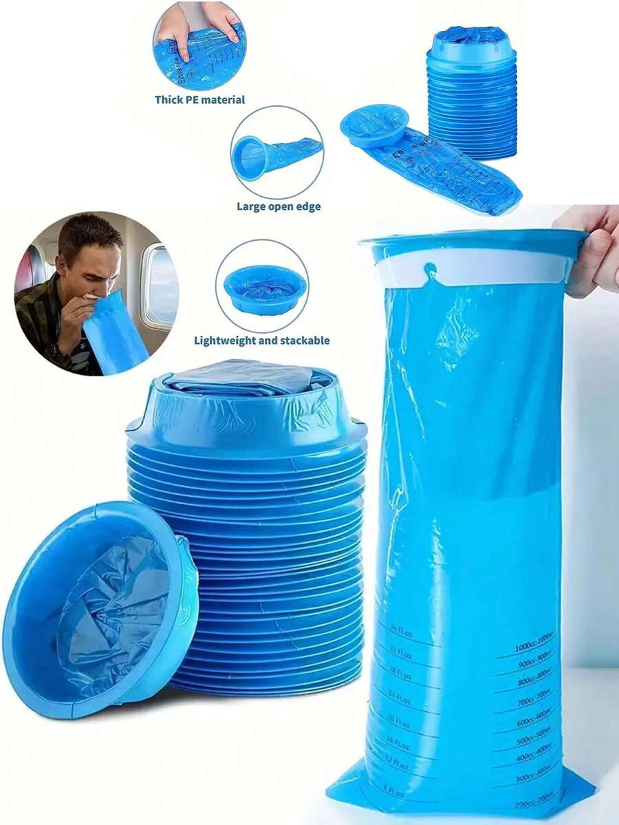 3/6pcs Disposable Vomit Bags And Portable Motion Sickness Vomit Bags Suitable For Pregnant Women