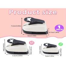 1入組兒童拼圖蝴蝶孔凸版印刷機，適用於紙藝、卡紙、剪貼簿、手動打孔機 - 彩色 - 查看 6