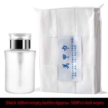 1个指甲油卸妆泵瓶 - 带泵头的空塑料瓶，用于卸除指甲油，可搭配卸妆棉使用 - 無色 - 查看 16