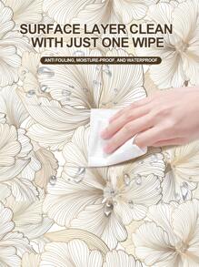 1 rotolo di carta da parati adesiva argento con motivo 3D a foglie di ginkgo di stile nordico, impermeabile e rimovibile, per soggiorno, camera da letto, bagno, rinnovo e decorazione, adesivi da parete continui in foglie di ginkgo argento dorato per rinnovo di armadietti e mobili, pellicola protettiva, adesivi per pannelli da parete, carta da parati, articoli per la decorazione primaverile per rinnovare la tua casa, adesivi decorativi per festival, regali per compleanni e lauree