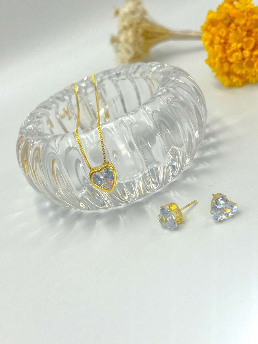 Women Jewelry Sets - Gold - View 1