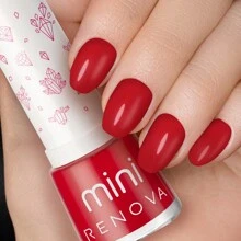 Esmalte de uñas MINI Renova, Color VALE, 7.7ml - Rojo - Ver 4