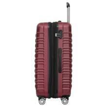 20-Zoll Handgepäck Koffer mit Doppelrollen, Business Reise Organizer, erweiterbarer Hartschalen ABS Reisekoffer, Koffer, Reisetasche für Schule, Schul-Zubehör