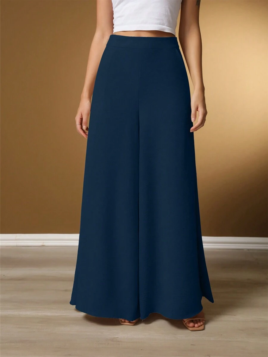 Women Pants - Navy Blue - View 1