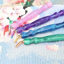 New Resin Diamond Painting Pen,Diamond Art Pen With Purple Multifunctional Metal Screw Thread Tips, 5D Diamond Painting Tool Accessories For Diamond Painting Nail Art Cross Stitch Decoration Diamond Art - Multicolor - View 9