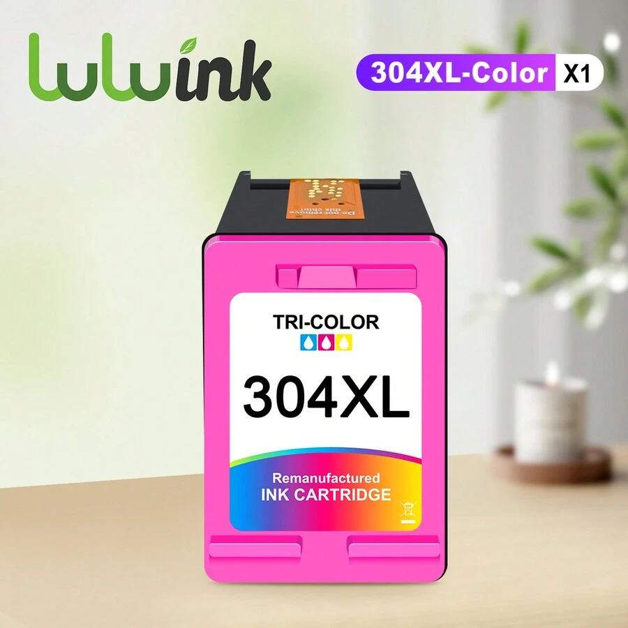 Lulu Ink 再生墨盒 304XL 替换墨盒兼容 304 304 XL 墨盒兼容 Deskjet 2620 2630 2632 3720 3721 3723 3724 3730 兼容 Envy 5010 5020 5030 5032 5034 5052 5055 打印机