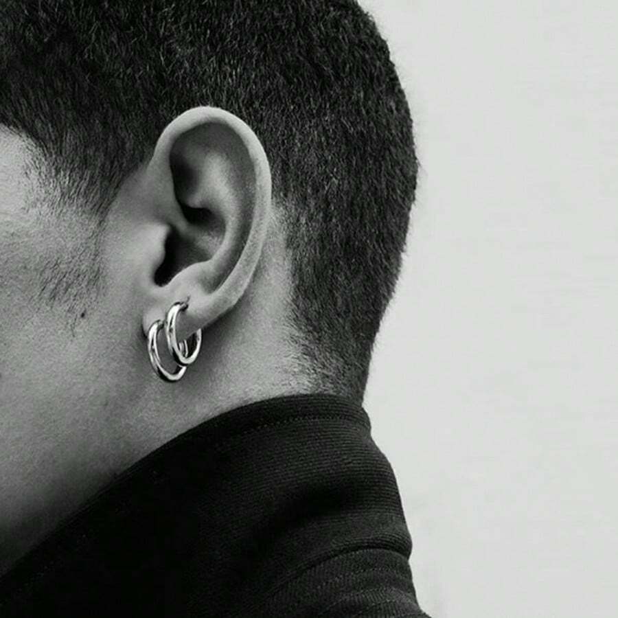 Women Hoop Earrings - 銀色 - 查看 1