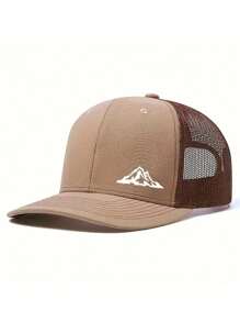 1pc Men's Mountain Printed Baseball Cap Outdoor Hiking Mesh Hat - Multicolor - View 2