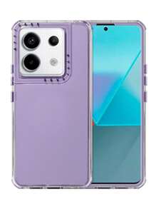 Funda Rainbow Paint Uso Rudo Doble Capa Para Xiaomi Redmi Note 13 Pro 5G - Lila Púrpura - Ver 1