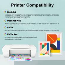 Lulu Ink Remanufactured Ink Cartridges 67XL Replacement Compatible With 67 67 XL Ink Cartridges Compatible With DeskJet 2700 2700e 2755e 2755 4155e 4155 Envy 6055e 6455e 6400 6055 Envy Pro 6452 6458 6475 Printer - Black - View 5