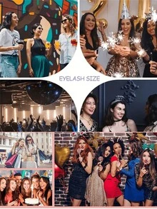 假睫毛，10對蓬鬆增量的人造貂毛睫毛，厚實自然的濃密睫毛，貓眼戲劇風格假睫毛 - 眼尾拉長款 - 查看 5