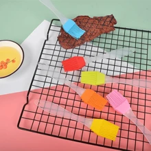 6入組 大/小尺寸彩色混合矽膠刷，適用於家庭廚房餐廳烹飪、烤肉、烘焙、戶外烤肉工具