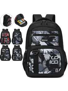 Classic Basic Backpack Suitable For School Bags, Travel Backpacks - Black - View 1