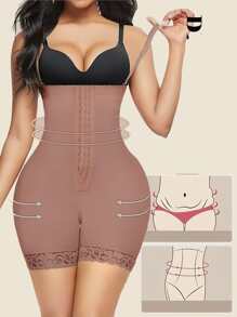 DITZN Strong Waist Shrinking Abdominal One-Piece Shapewear Buttocks Pants Postpartum Repair Artifact Corset Pants