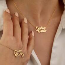 Custom Name Necklace, Two Name Necklace, Personalized Name Necklace, Gold Name Necklace, Necklace For Women, Double Name Necklace, Personalized Gift For Her