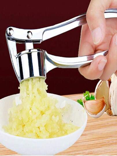 1pc Manual Garlic Masher, Household Handheld Garlic Peeler, Garlic Grinding Bowl, Garlic Smash Machine, Garlic Paste Maker, Garlic Press, Handheld Ginger Grinding Machine Kitchen Gadget