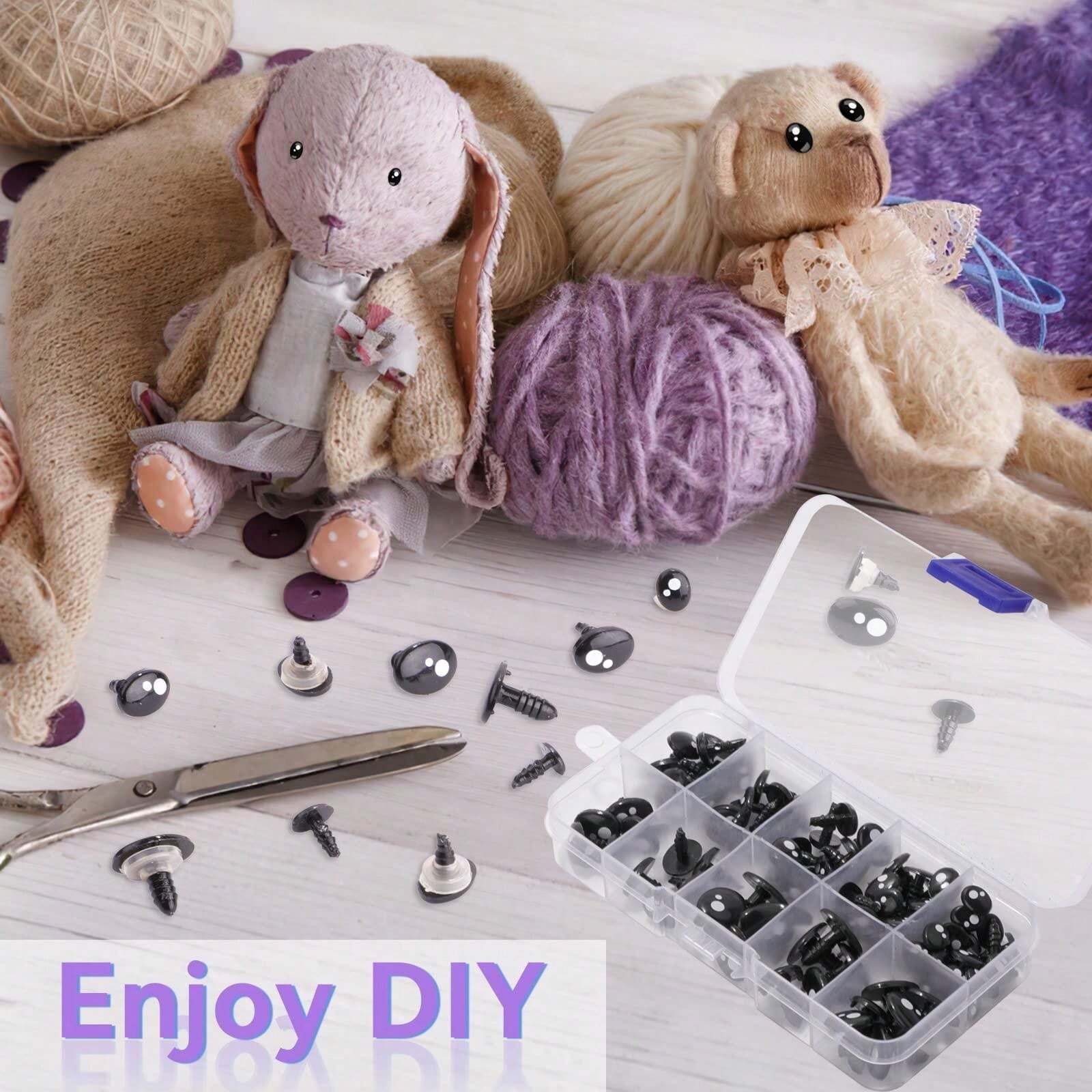 Safety Eyes For Crochet Animals, Pack Of 100 Eyes For Crochet Animals