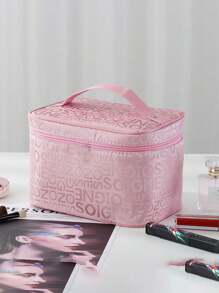 1PC Portable Makeup Travel Bag, Toiletries Storage Bag, Cosmetics Storage Bag, Women's Makeup Bag, Makeup Bag With Zipper Closure, Women's Day Gift Makeup Bag Waterproof, Space Saving Storage Bag For Home Use, For Lipstick, Brush, Skincare, Mobile Phone, Coin, Small Items, For Home, Gift, Vacation And Festival Halloween Christmas Multifunctional Use,Boho Vibes,For Holiday Beach, Bathroom Collection, Bedroom Collection, Large Capacity - Multicolor - View 11