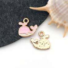 5/20pcs Mixed Ocean Beach Charms Gold Plated Enamel Mermaid Tail Whale Tail Charms Pendant For Jewelry Making Necklace Bracelet Earring DIY Jewelry Accessories Charms - One Size Fits All - View 16