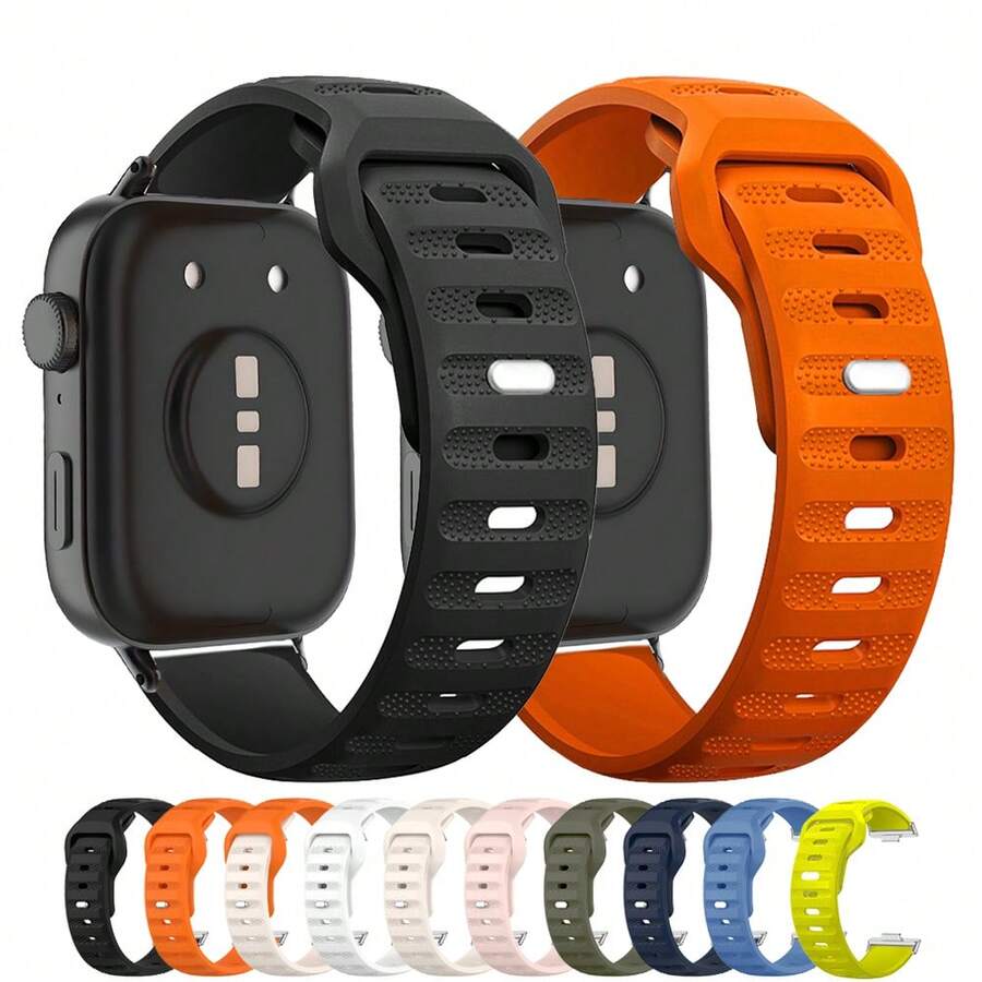 1 条硅胶表带兼容华为 Watch Fit 3 运动表带手链兼容华为 Watch Fit 3 智能手表腕带配件