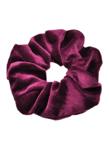 1 Piece Extra Large Scrunchies For Women's Thick Hair Premium Velvet Soft Jumbo Scrunchy Inch Big Elastic Band Hair Accessories Black - Black - View 5