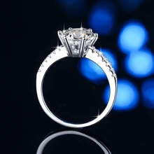 Moissanite Engagement Ring Custom Name Ring Wedding Band S925 Sterling Silver Promise Ring Eternity Ring Anniversary Ring Luxury Jewelry Gifts For Women Customized Gift
