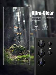 Compatível com modelos série S22/S23/S24, A53/A34/A14/A24/A25/A35/A05/A05S, Z Flip4/Z Flip5, Z Fold4/Z Fold5, Galaxy Z Fold 6/Galaxy Z Flip 6, S24 Fe, Galaxy Z Fold 7/Galaxy Z Flip 7, protetor de lente, vidro de alta definição à prova d'água, à prova de choque, antiqueda, resistente a arranhões e impressões digitais, cobertura completa