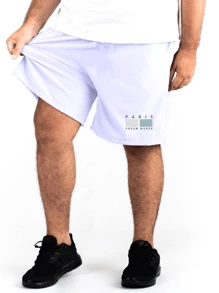 Men Beach Shorts - 白色 - 查看 1