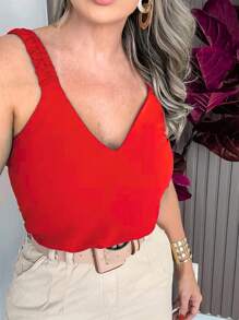 Women Tank Tops & Camis - Rojo - Ver 1