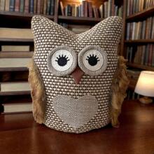 1pc Animal Shaped Door Stopper/Bookend With Mixed Color Knitted Wooly Pompom Decoration, Weighting About 1kg Best Gifts Birthday Graduation