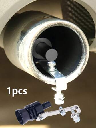 Car Modified Turbine Whistle Exhaust Pipe Sound Maker, 1pc/2pcs, Large Size Suitable For Displacement: 2.0L-2.4L, Suitable Exhaust Pipe Diameter: 44-55mm