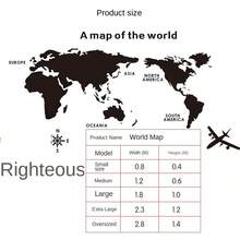 1 Set Creative Acrylic 3D Wall Stickers M70-Map Design, Used For Home Living Room Decoration TV Background Wall - Multicolor - View 9