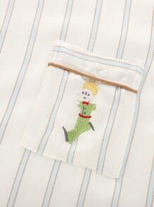 1 Conjunto de pijama de Top de manga larga y Pantalones largos, de primavera/otoño, de material amigable con la piel, de apertura frontal, para uso en casa y de vacaciones