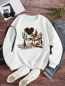 Women Sweatshirts - 白色 - 查看 1