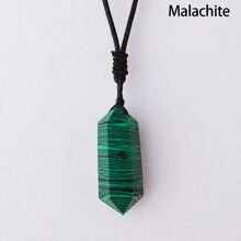 1pc Natural Crystal Two Point Pendant Exquisite Fashion Promotes Relaxation Clarity Accessory Colors Available Perfect Gift Idea - Crystal Two Point Pendant - View 20