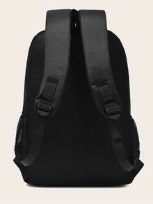 Classic Basic Backpack Suitable For School Bags, Travel Backpacks - Black - View 7