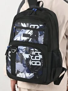 Classic Basic Backpack Suitable For School Bags, Travel Backpacks - Black - View 2