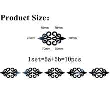 10pcs Acrylic Mirror Wall Stickers,Mirror Wall Decals,DIY Hollow Mirror Wall Decor,Self Adhesive Mirrors Stickers For Home Decoration - Multicolor - View 5