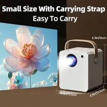 5g Dual-Band Home Use Ultra Hd Projector With Wall Mount, Mini Wireless Wifi Home Theater Projector For Bedroom, Dormitory, Android/Ios Phone Screen Mirroring - UK Plug(220-240V) - View 4