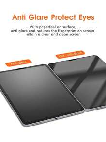 2 Pcs Like Paper Screen Protector Film Matte PET Painting Write Compatible With IPad Gift For Birthday, Family, Friends Pad Screen Protector, Pad Accessories Waterproof Shockproof Anti-Fall Anti-Fall Scratch Resistant Anti-Fingerprint Full Cover - 2 PCS - View 4