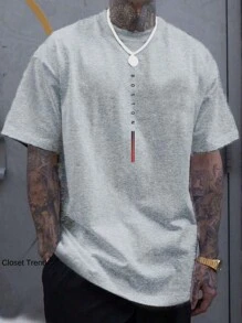 Men T-Shirts - 灰色 - 查看 1