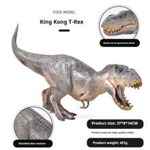 1-76 piezas Conjunto de juguetes de dinosaurios jurásicos, figuras realistas de dinosaurios de plástico blando como Triceratops, T-Rex, Pteranodon y otros, regalos educativos para fiesta de cumpleaños - Multicolor - Ver 11