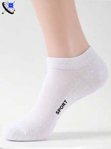 5pairs Breathable Men's Low Cut Socks, Suitable For Daily Wear, For Gym
